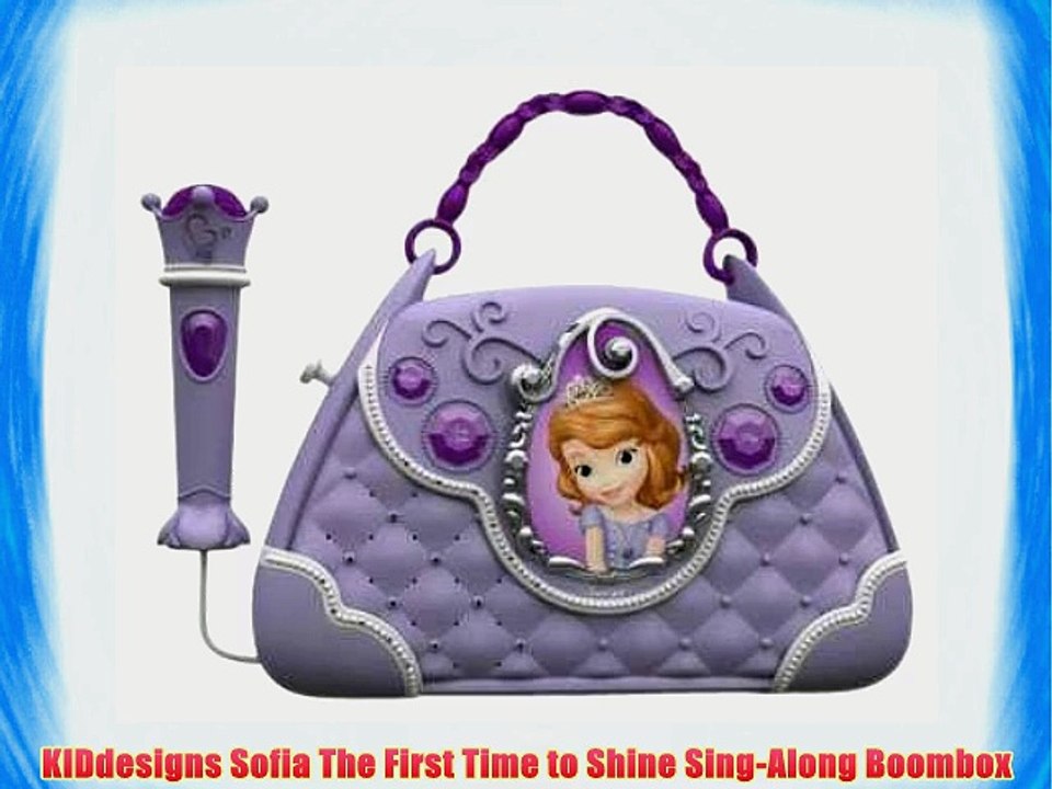 KIDdesigns Sofia The First Time to Shine Sing-Along Boombox