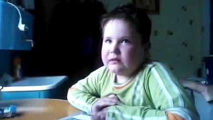 Русский мальчик с матом учит заданный учителем стишок.  Реликтовая  Россия