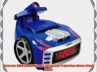 Emerson HW805 Hot Wheels Scrrechin Projection Alarm Clock Radio