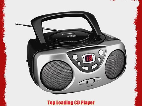 Sylvania SRCD243M-Black Portable CD Radio