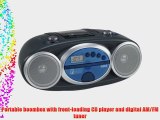 RCA RCD029 Portable CD Boombox with AM/FM Tuner