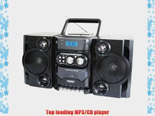 NAXA Electronics Portable MP3/CD Player with AM/FM Stereo Radio and Cassette Player/Recorder