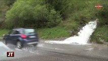 Inondations et glissements de terrain à Chablais (Savoie)