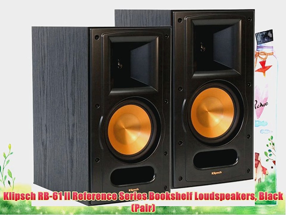 Klipsch RB-61 II Reference Series Bookshelf Loudspeakers Black (Pair)