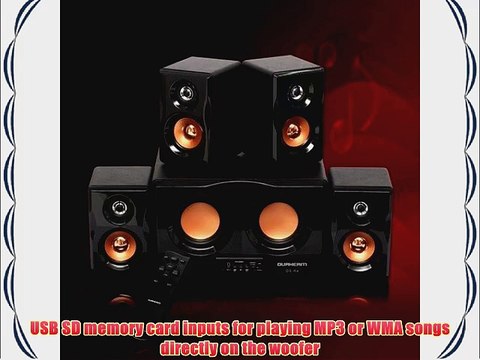 DURHERM DS-R4 4.2 DUAL Woofer Piano Finish Home Theater PC Desktop Laptop Speaker Audio System