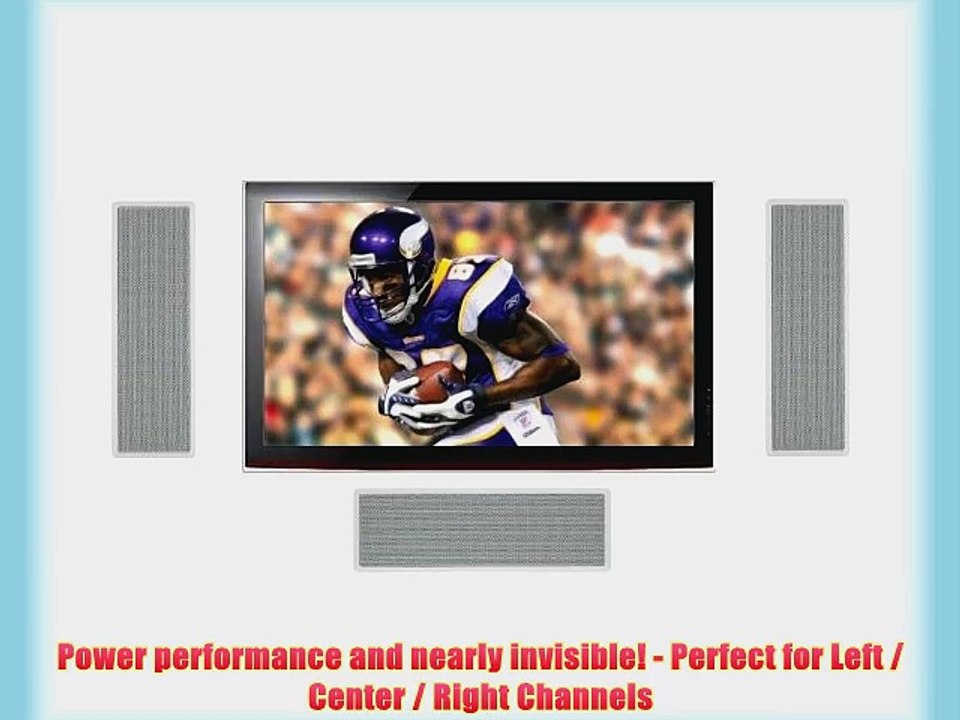 Yamaha Natural Sound Custom Easy-to-install In-Wall Flush Mount 2-Way 130 watts Speaker (Set