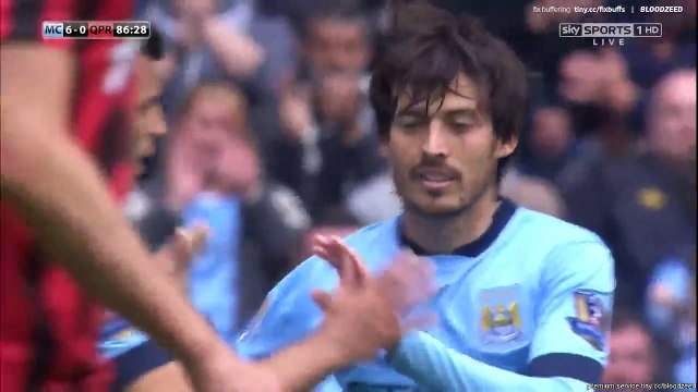 6-0 David Silva Goal Manchester City 6-0 QPR 10.05.2015