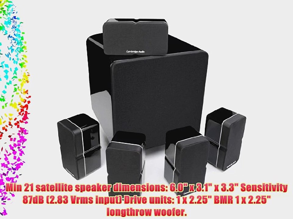 Cambridge Audio - Minx S325 v2 - Home Cinema System - High Gloss Black