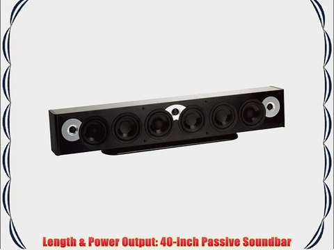 Atlantic Technology FS-4000-GLB Home Theater Soundbar (Single Gloss Black)