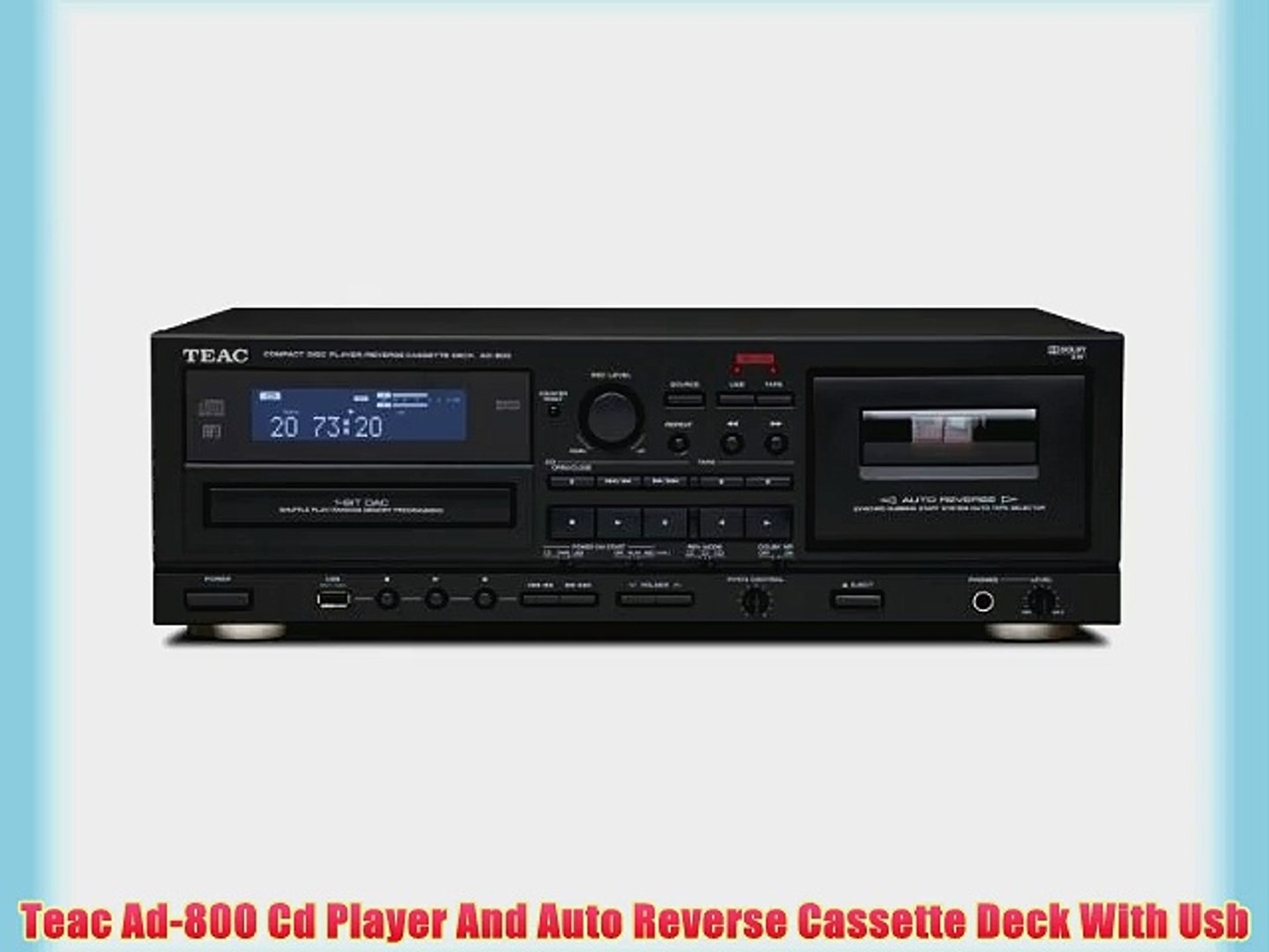 Teac Ad-800 Cd Player And Auto Reverse Cassette Deck With Usb - video  Dailymotion