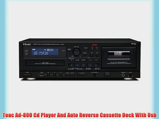 Teac Ad-800 Cd Player And Auto Reverse Cassette Deck With Usb - video  Dailymotion