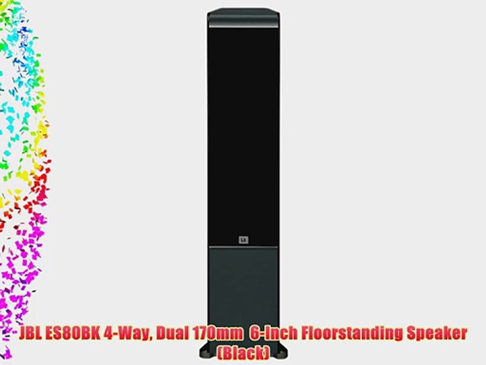 JBL ES80BK 4-Way Dual 170mm  6-Inch Floorstanding Speaker (Black)