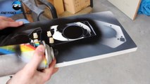 Yamaha FZS600 Fazer bad headlight fix (Bi-xenon projector kit), installation video
