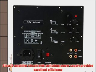 Yung SD100-6 100W Class D Subwoofer Plate Amplifier Module with 6 dB @ 45 Hz