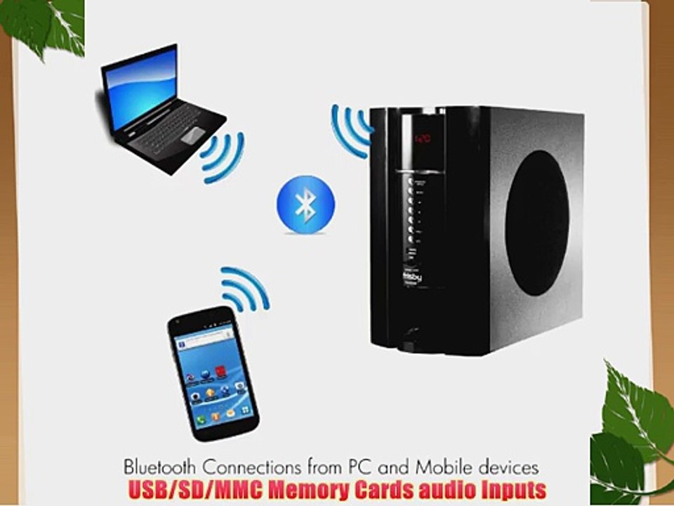 Frisby FS-5020BT 5.1 Surround Sound Home Theater Speakers System with Bluetooth USB/SD/AUX