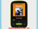 SanDisk SDMX24-008G-A46L Clip Sport 8GB MP3 Player Lime (Sandisk SDMX24-008G-A46L)