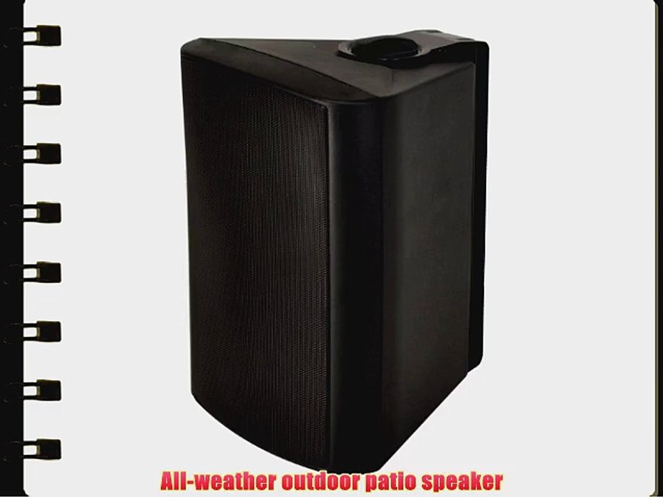 OSD Audio BTP-650 Black 6.5-inch Bluetooth Indoor or Outdoor 30-Watt Patio Speaker Pair