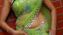 Sanjana Singh Hot Navel show in saree