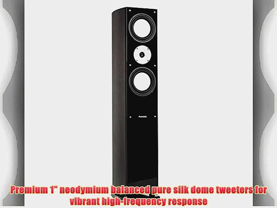 Fluance XL7F High Performance Three-way Floorstanding Loudspeakers (Dark Walnut Single)