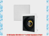 2) VM AUDIO Elux 4 120 Watt 2 Way In-Wall Surround Sound Home Speakers (Pair)