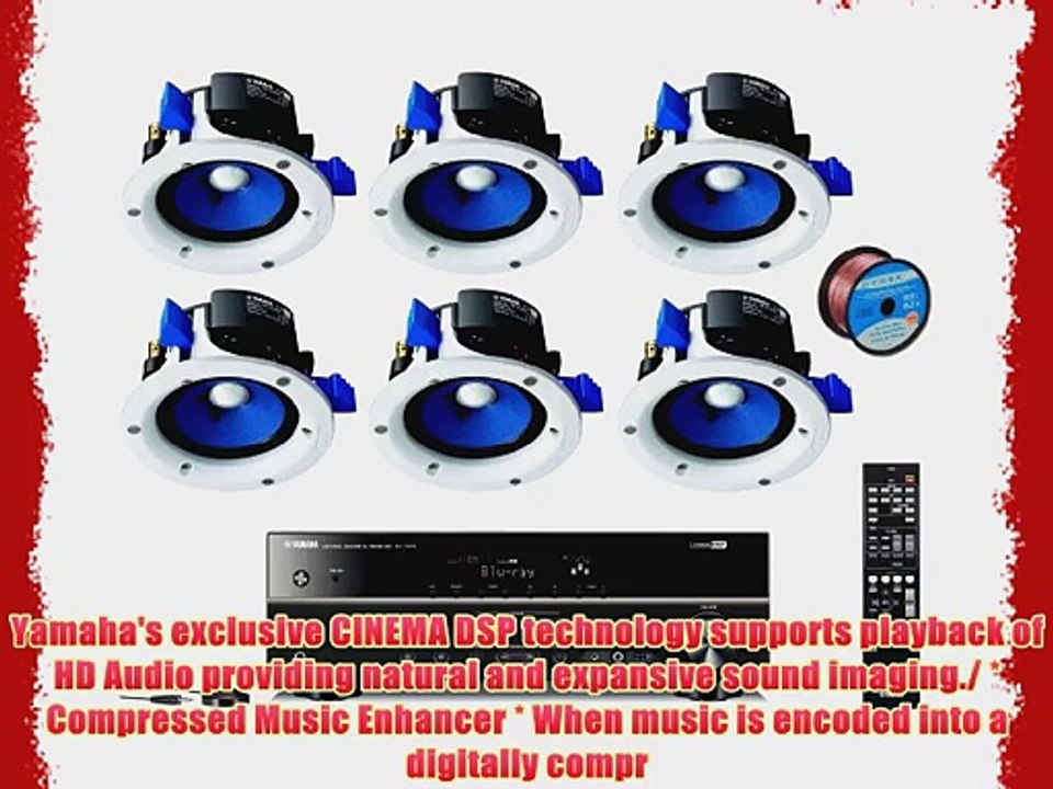 Yamaha 3D-Ready 5.1-Channel 500 Watts Digital Home Theater Audio Video Receiver with 4K pass-through