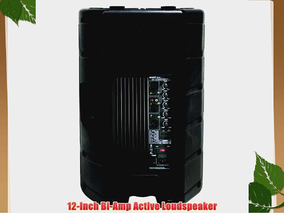 Gemini RS-412 12-Inch Bi-Amp Active Loudspeaker