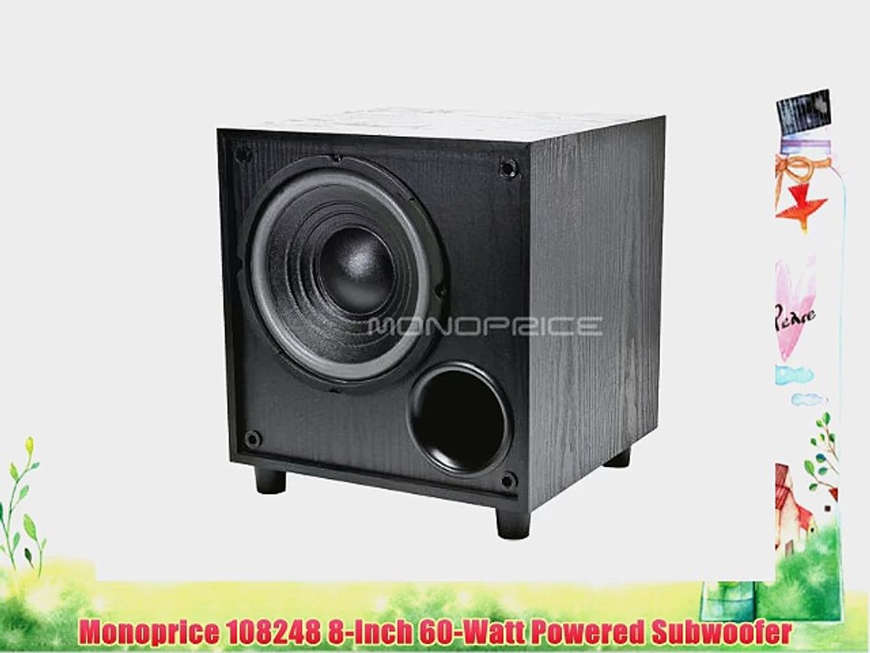 Monoprice 108248 8-Inch 60-Watt Powered Subwoofer
