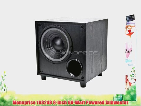 Monoprice 108248 8-Inch 60-Watt Powered Subwoofer