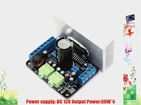 DROK? TDA7850 4-channel Amplifier Car Audio Upgrade DIY DC 12V For PC/MP3/MP4/GPS/cell phones/radios