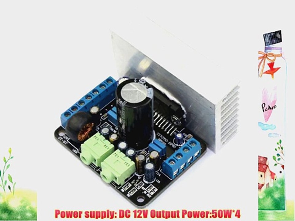 DROK? TDA7850 4-channel Amplifier Car Audio Upgrade DIY DC 12V For PC/MP3/MP4/GPS/cell phones/radios