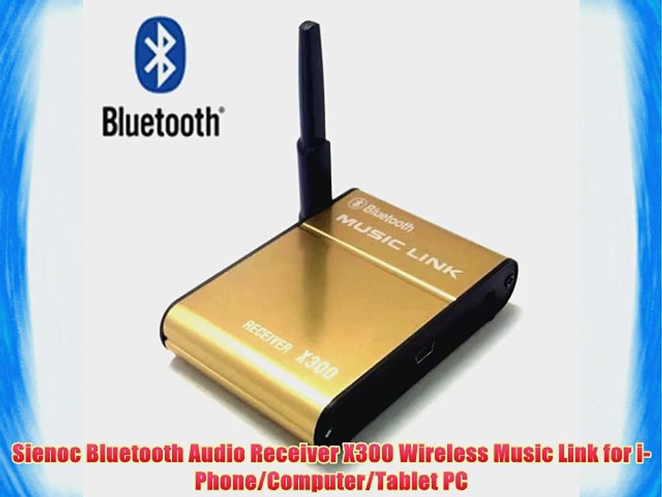 Sienoc Bluetooth Audio Receiver X300 Wireless Music Link for i-Phone/Computer/Tablet PC