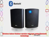 Bluetooth 6.50 Indoor/Outdoor Weatherproof Patio Speakers Wireless Outdoor Speakers (Black-