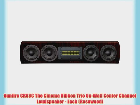 Sunfire CRS3C The Cinema Ribbon Trio On-Wall Center Channel Loudspeaker - Each (Rosewood)