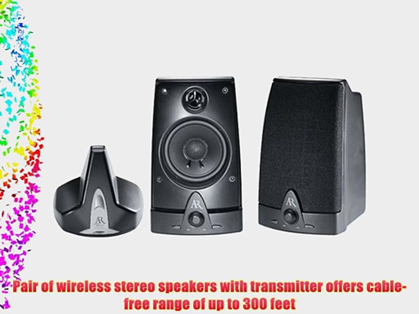 Acoustic Research AW-871 Wireless Stereo Speakers - video Dailymotion