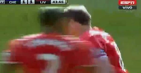Steven Gerrard Goal 1-1 | Chelsea vs Liverpool 10.05.2015