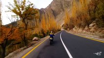 Adventurous mountain biking on the hazardous tracks of Hunza Valley