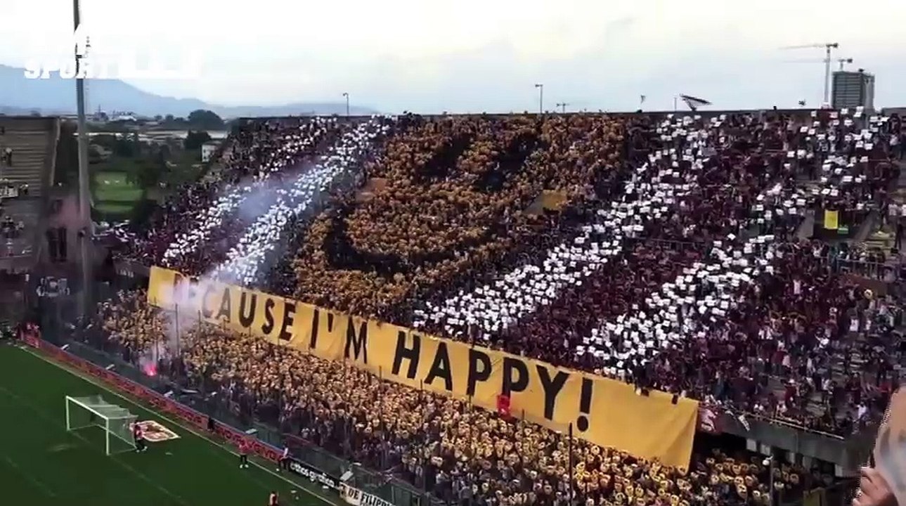 Le superbe tifo des supporters de La Salernitana