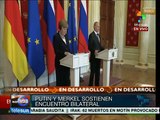 Angela Merkel se pronuncia por una solución política en Ucrania