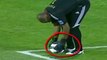 Arab Goalkeeper Wastes Time By Untying His Shoe!