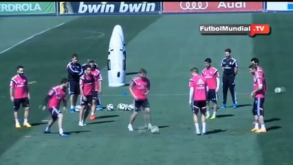 Jesé hace caño a Chicharito en Entrenamiento del Real Madrid 08.05.2015