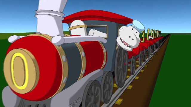 Numbers 0-10 in Spanish: Aprende los números - Tren de números