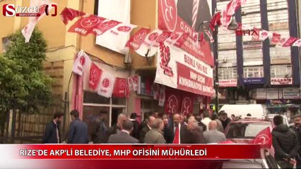 AKP'li belediye, MHP ofisini mühürledi