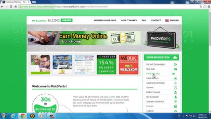 Gana Dinero Viendo Anuncios En Paidverts 2015 (mayo)