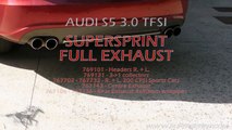 Audi S5 V6 3.0TFSI 447 HP ! - Supersprint Full Exhaust - Acceleration Sound