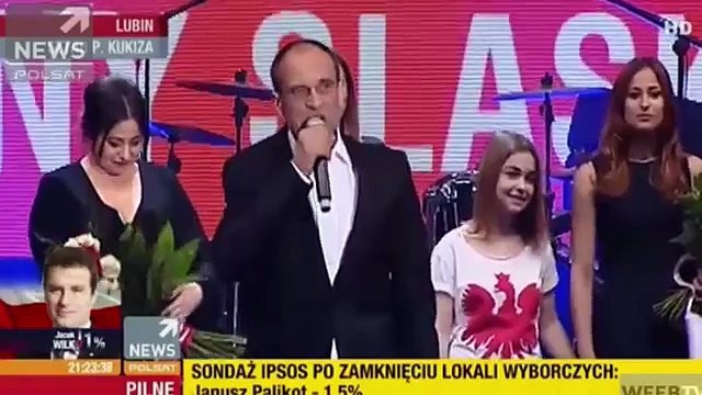 Paweł Kukiz masakruje TVN po ogłoszeniu wyników wyborów prezydenckich 2015