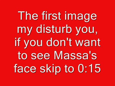 warning: disturbing image! Felipe Massa's F1 Hungarian GP Qualifying crash...