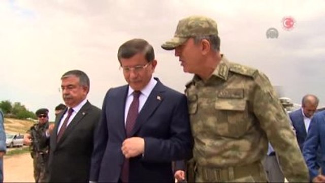 Turkish Pm Davutoglu Visits Tomb Of Suleyman Shah