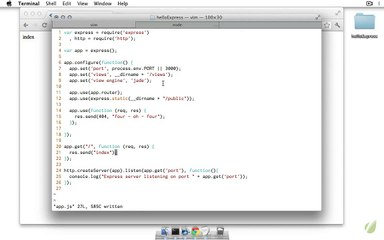 Build Web Apps in Node and Express - 13 errors