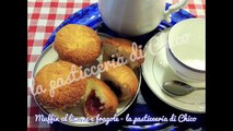 Muffin al limone e fragole-Lemon and strawberry muffins