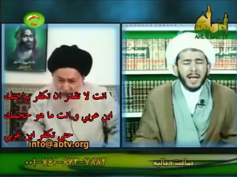 وضوح كفر موسويان من لسانه اثناء المناظرة مع الشيخ حسن اللهياري